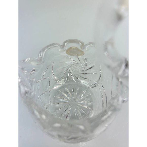 Vintage BOHEMIA Czechoslovakia Hand Cut Lead Crystal Swan Candy Dish Home Decor - Picture 7 of 13